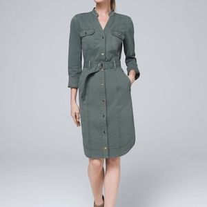 WHBM Shirt Dress with Removable Belt